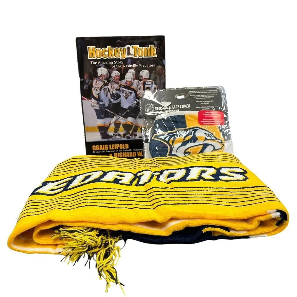 Nashville Predators Smashville NHL Fan Starter Kit - Book, Scarf, Mask - New 472